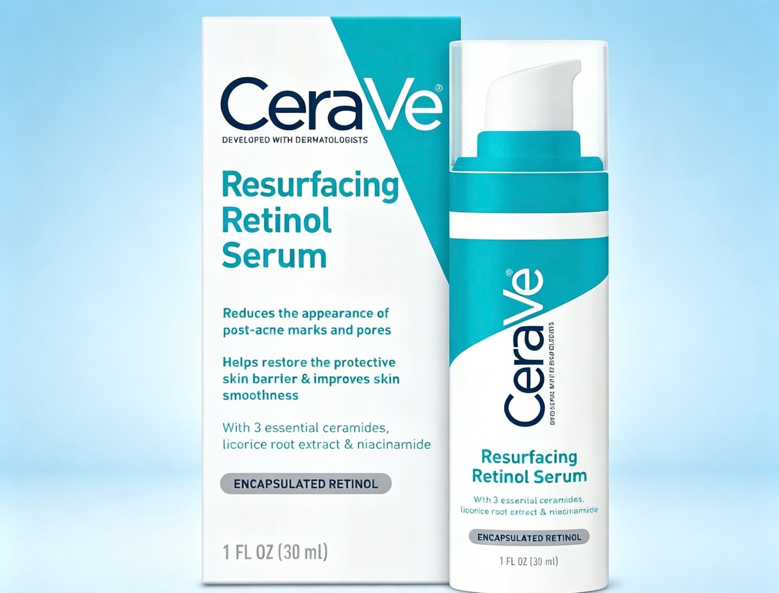 CeraVe Resurfacing Retinol Serum For Post Acne Marks