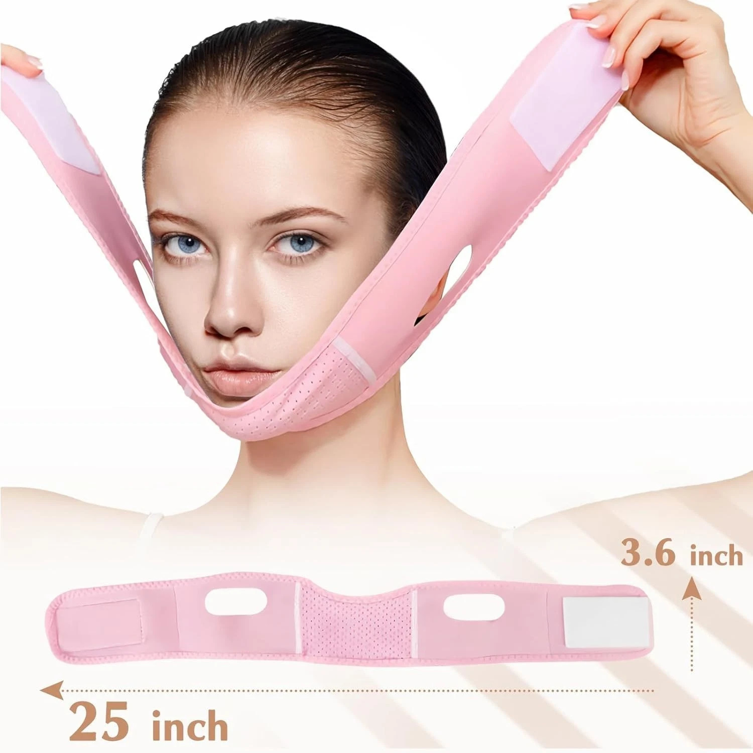 V Line Lifting Mask with Chin Strap – Face Slimming Band & Jaw Exerciser