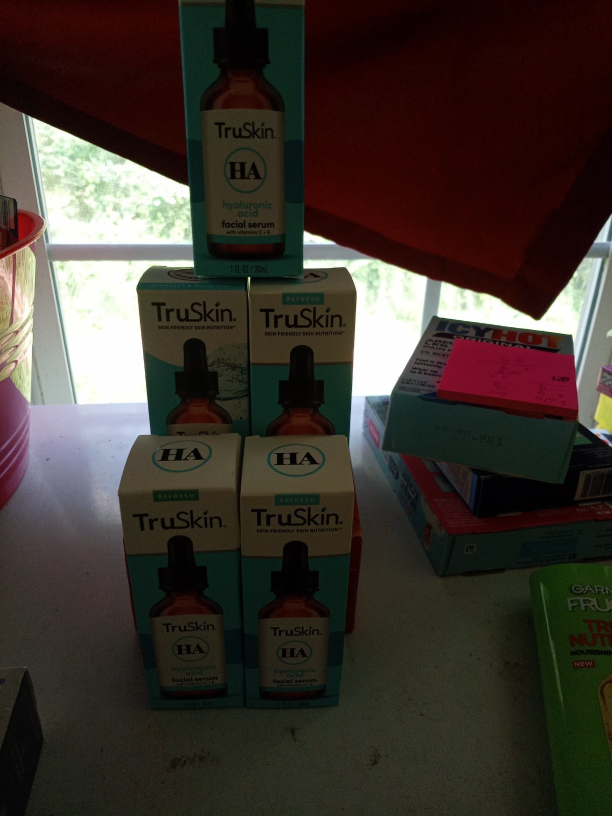 SET OF 5 TRUSKIN FACIAL SERUM HYALURONIC ACID 1 OZ. EA. New Sealed