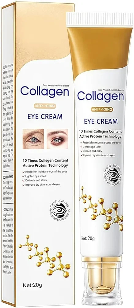 Anti-Aging Eye Cream with Hyaluronic Acid & Caffeine for Dark Circles Wrinkles