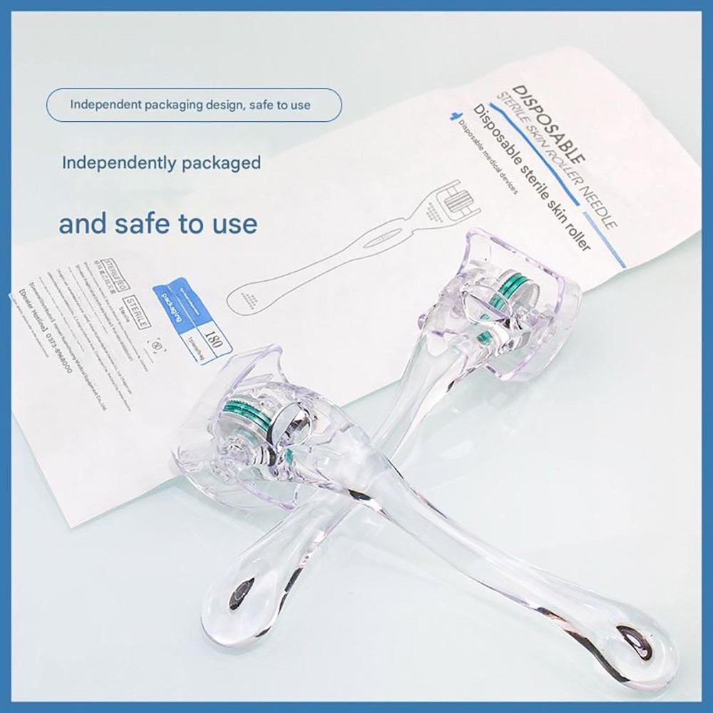 180 Pin Titanium Derma Roller Mirconeedle 0.25/0.5mm Scar Eye Fixed Dermaroller
