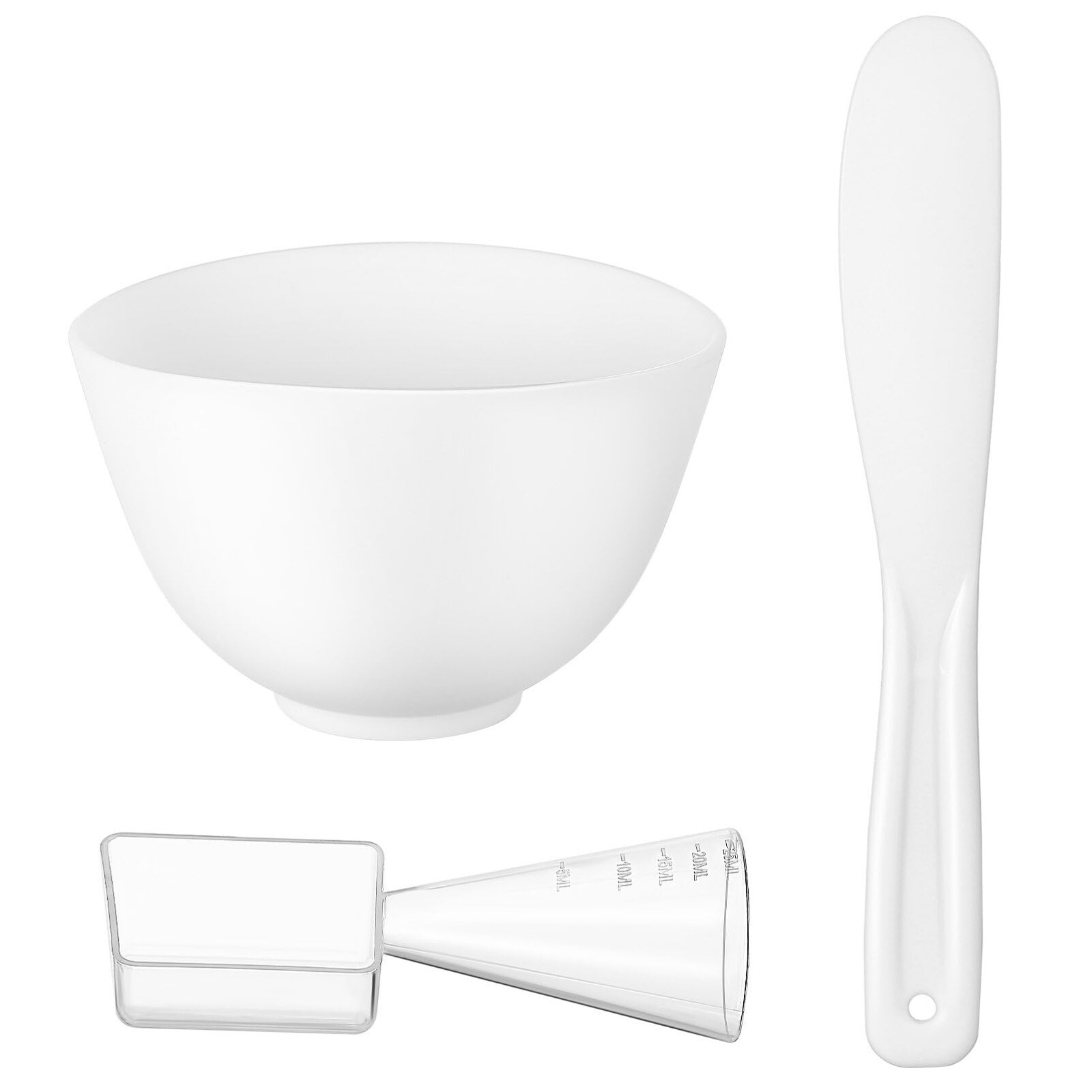 Mixing Bowl Set with Silicone Mud Bowl Applicator Brush and Spatula Portable …