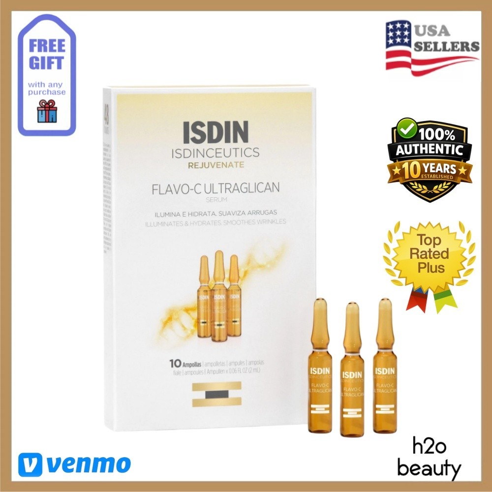 ISDIN ISDINCEUTICS Flavo C Ultraglican Antioxidant 10 Ampoules EXP 05/28