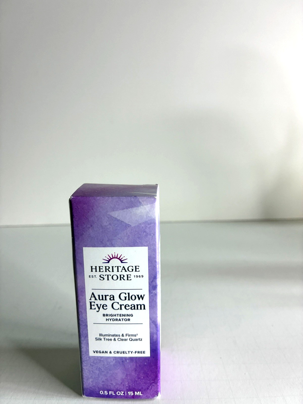 Heritage Store Aura Glow Skincare Set Cleanser Mask Eye Cream Vegan Cruelty Free