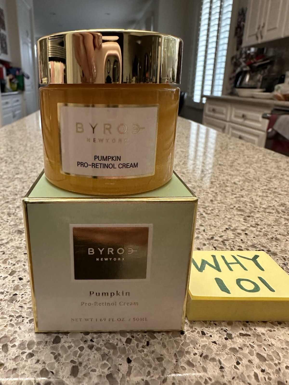 BYROE Pumpkin Pro-Retinol Cream 1.69oz/50mL FULL SZ; SEALED BOX $110