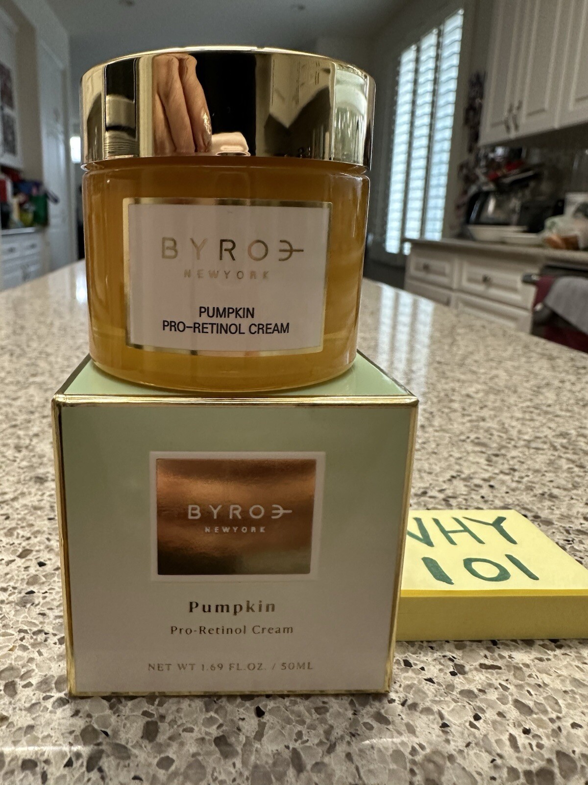 BYROE Pumpkin Pro-Retinol Cream 1.69oz/50mL FULL SZ; SEALED BOX $110