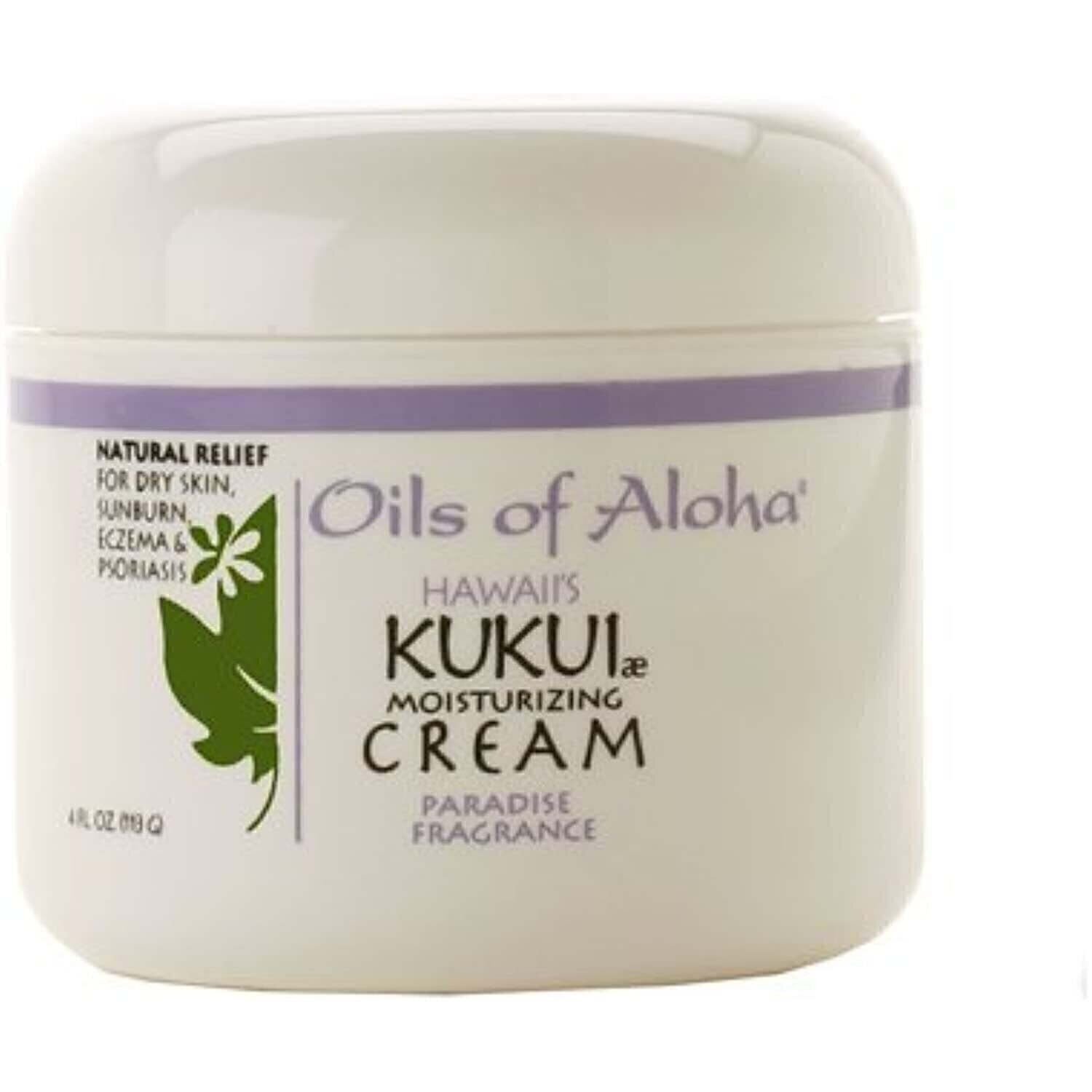 Oils of Aloha KUKUI Moisturizing Cream Paradise Fragrance 4oz – Natural Relief