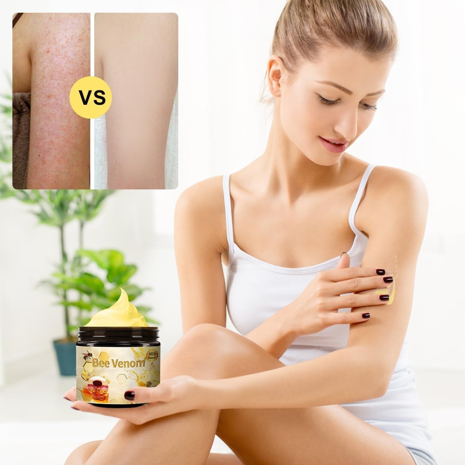 Bee Venom Repair Cream for All Skin Types – Effective Moisture Infusion, 2 Jars