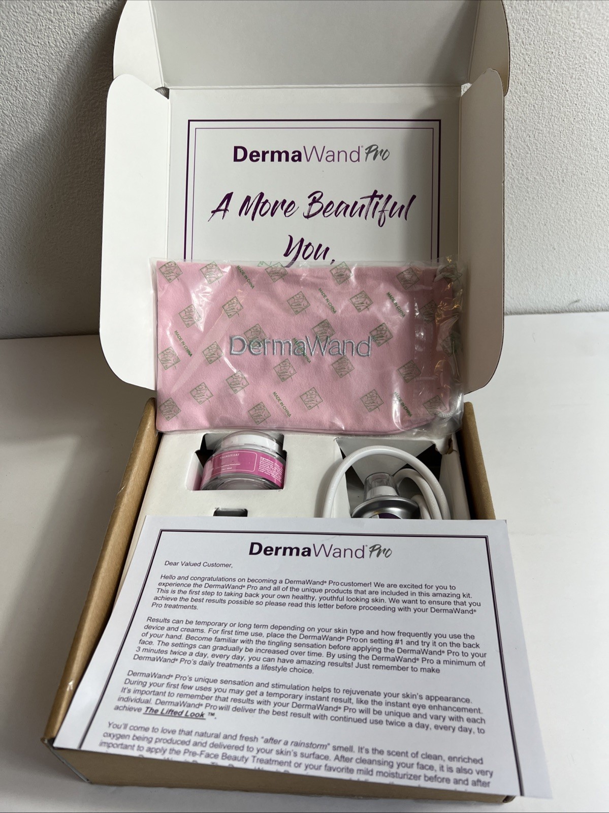 Derma Wand Pro Anti Aging Kit For Lines And Wrinkles Treatment Kit New