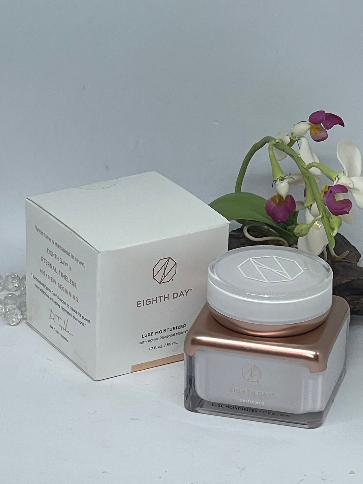 Eighth Day Luxe Moisturizer w/ Active Placental Matrix – 1.7 fl oz – New in Box