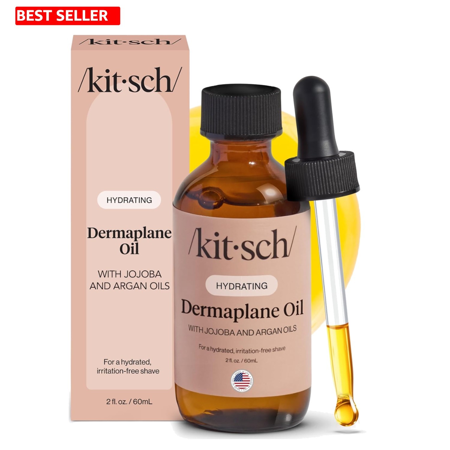 Hydrating Dermaplane Face Oil with Jojoba & Argan – 2oz Irritation-Free Glow