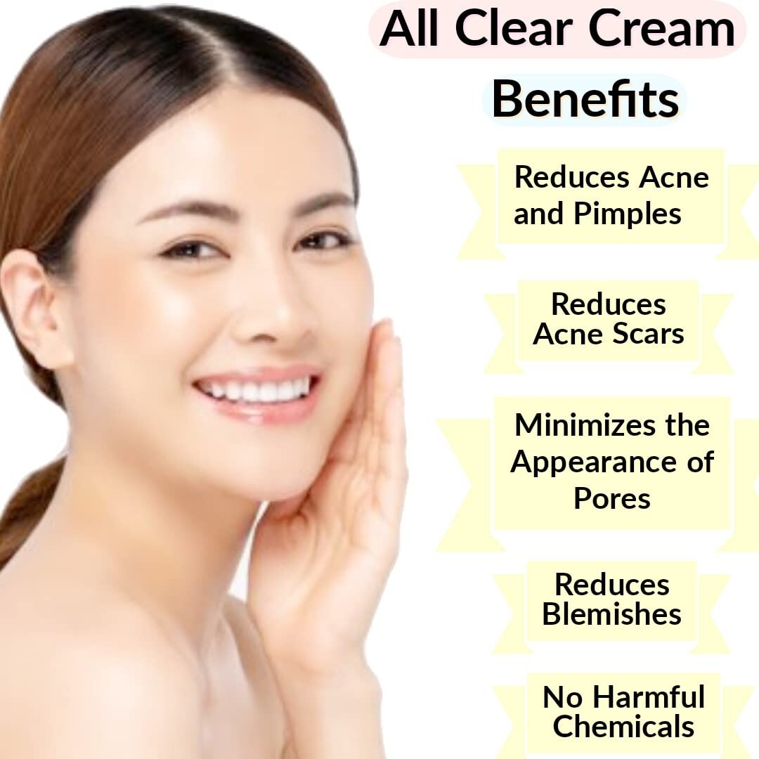 2 PIECE OF Saroj Organics All Clear Cream, 50gm,for men and women LONG EXPIRY