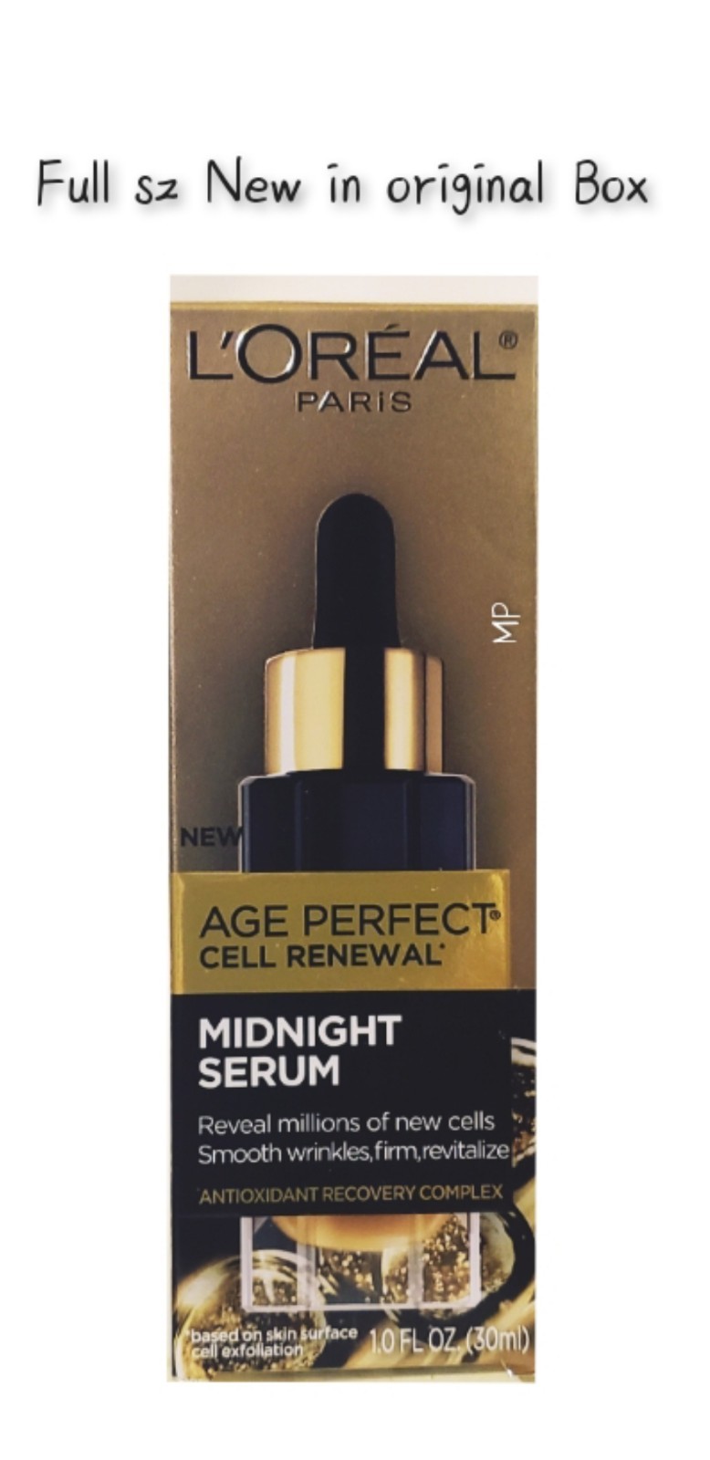 L’Oréal Age Perfection Cell Renewal Midnight Serum Full Sz 30ml New Original Box