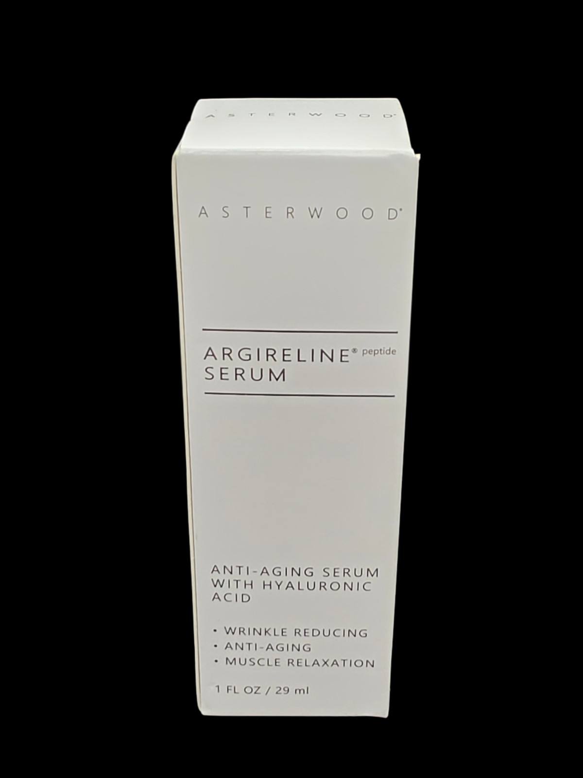 (1) Asterwood Argireline Peptid Serum w/Hyaluronic Acid 1 Fl Oz Anti-aging NIB