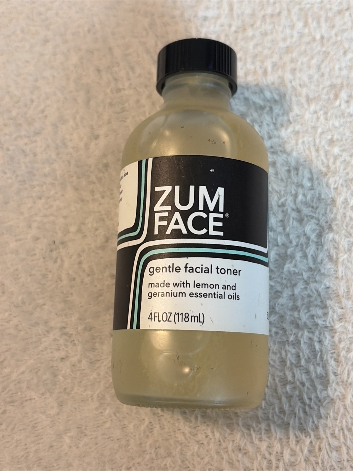 Zum Face Nourishing Hydrating Moisturizer Skin Toner Lemon Geranium Essential Oi