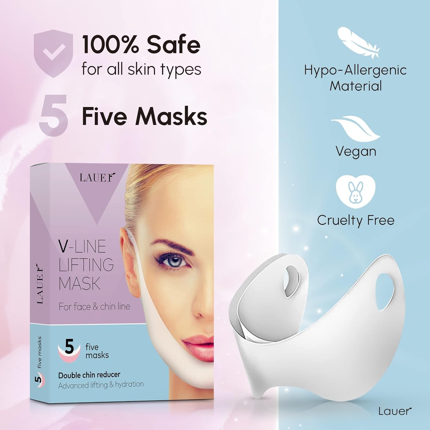Lauer V-Line Lifting Mask – 5 Pieces