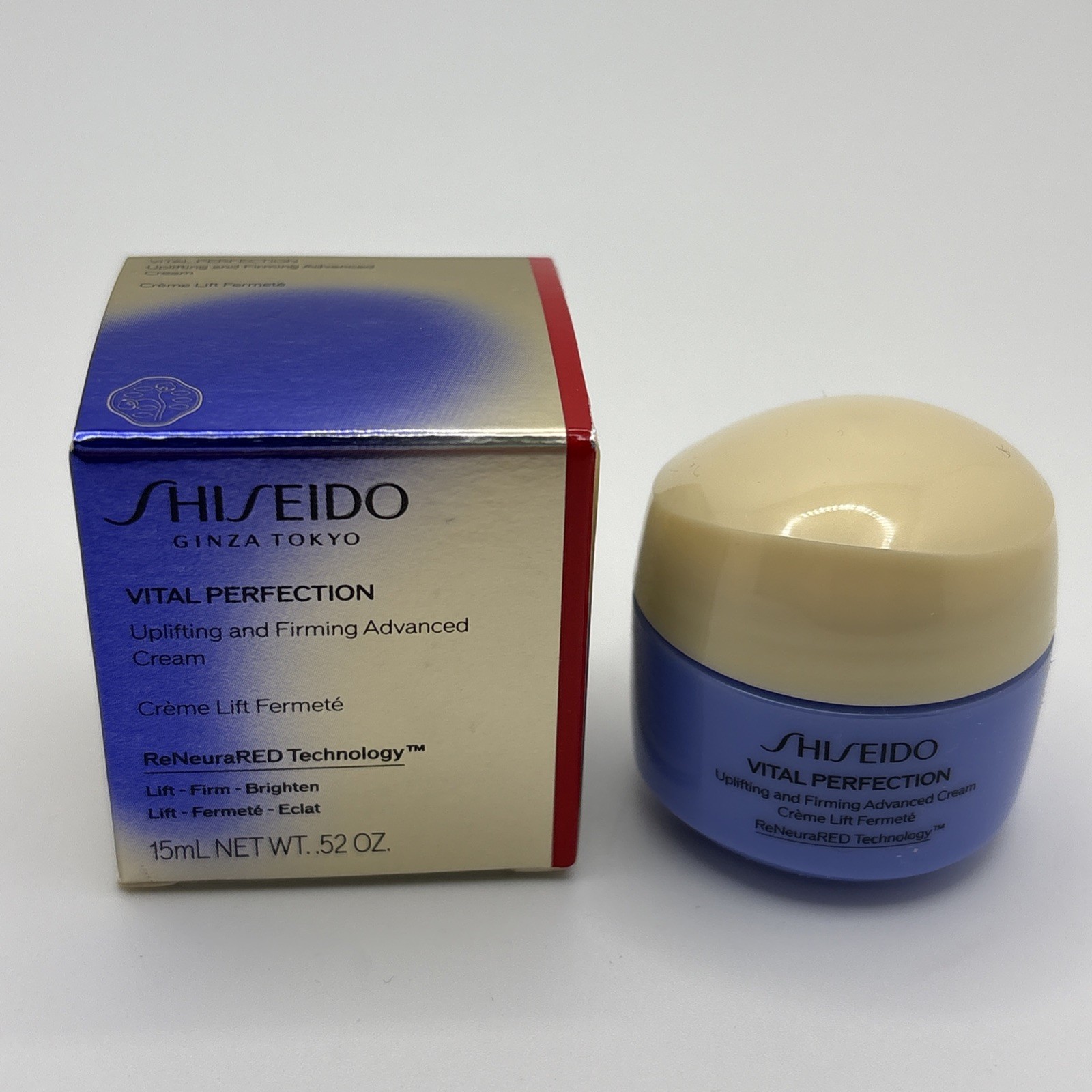 Shiseido Vital Perfection Uplifting & Firming Advanced Cream 0.52 oz New In Box