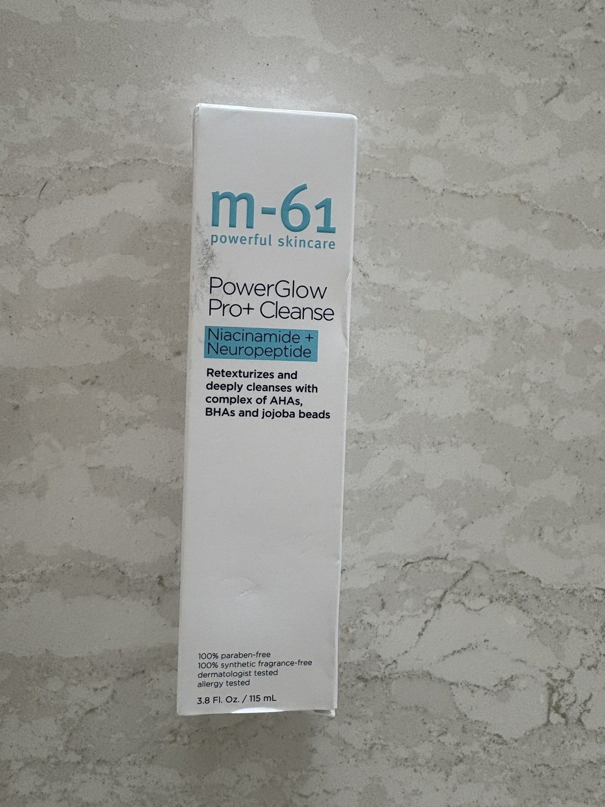 M-61 Powerful Skincare PowerGlow Pro+ Cleanse 3.8 Floz / 115 ml New Sealed