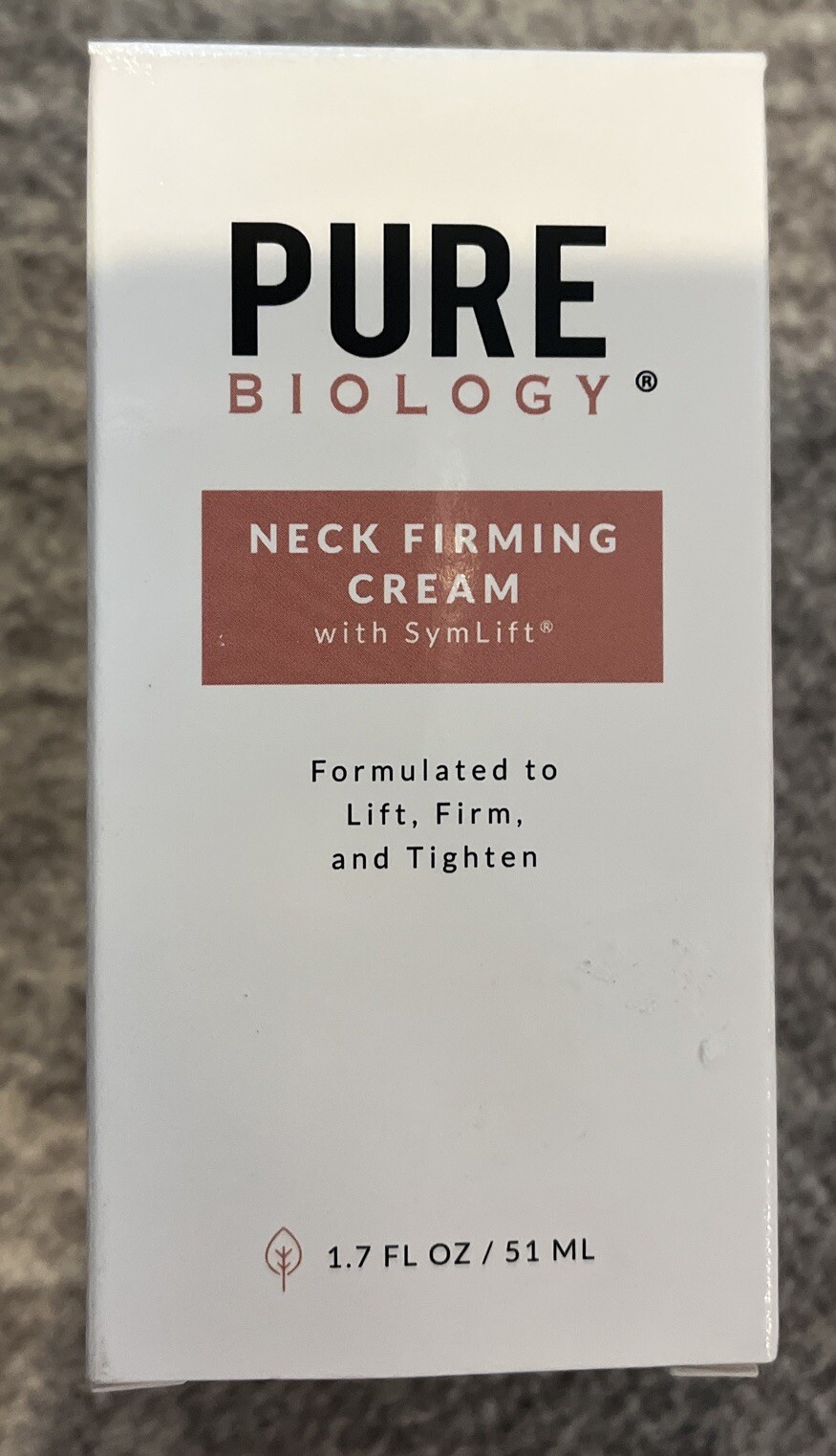 Pure Biology Neck Firming Cream With SymLift 1.7 Oz (New In Box)