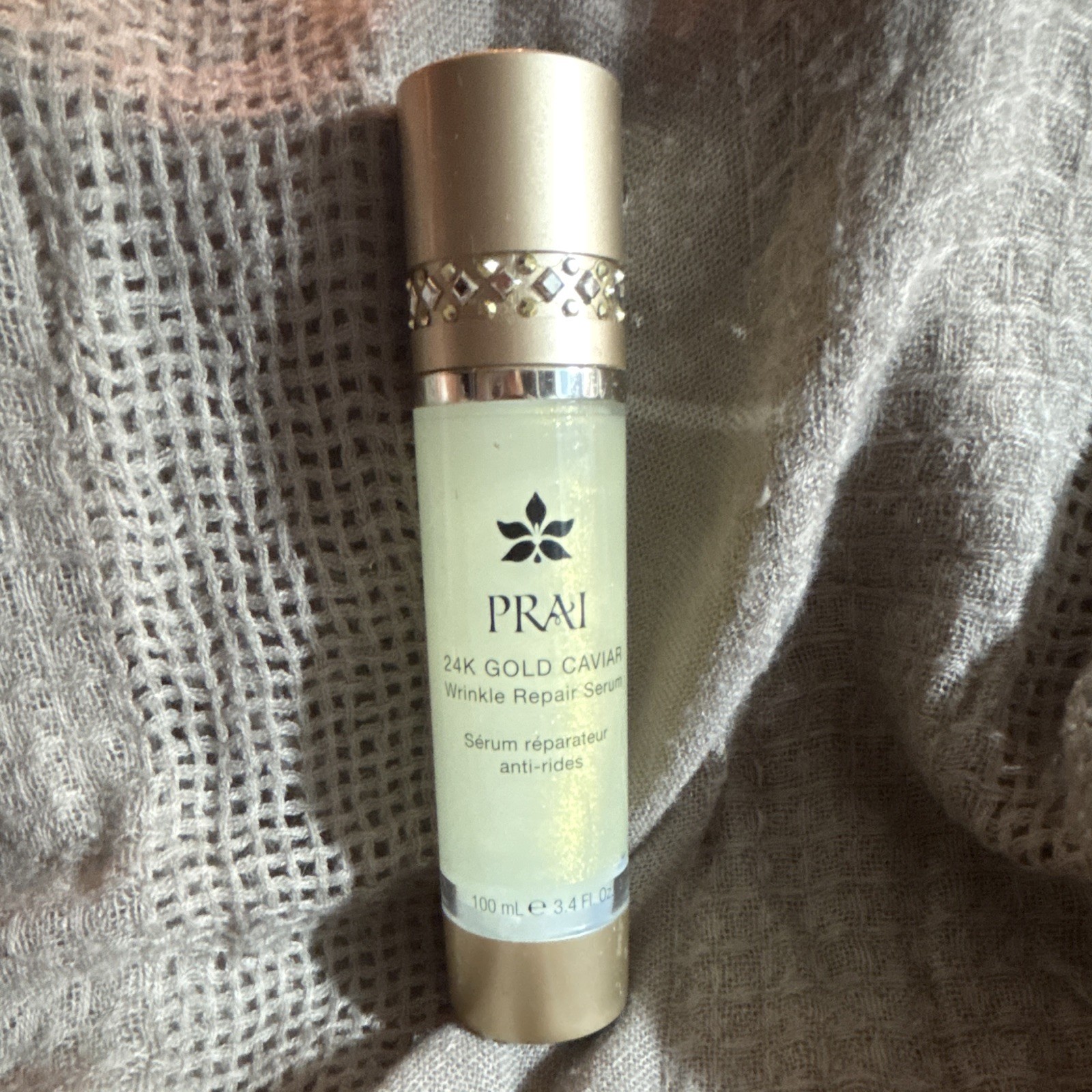 Prai Ageless Throat Reveal Wrinkle Repair Serum 24k Gold Creme