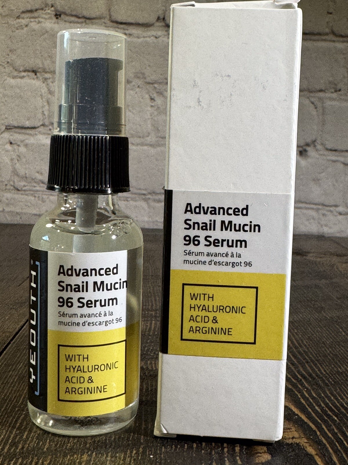 YEOUTH Advanced 96 Snail Mucin Serum for Face Hyaluronic Acid Hydrating Skin NEW
