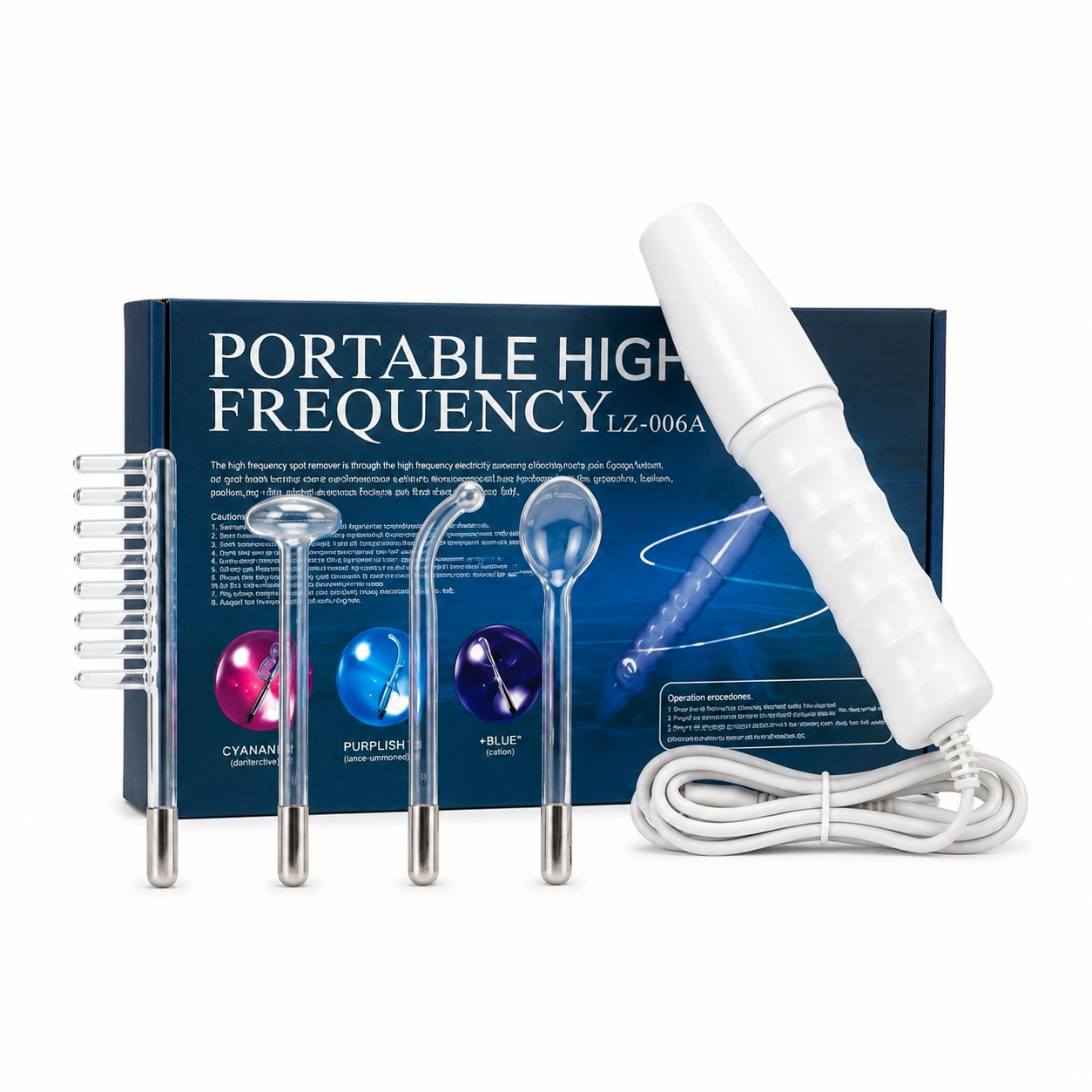 High Frequency Facial Wand Machine Skin Hair Scalp Care Beauty Set