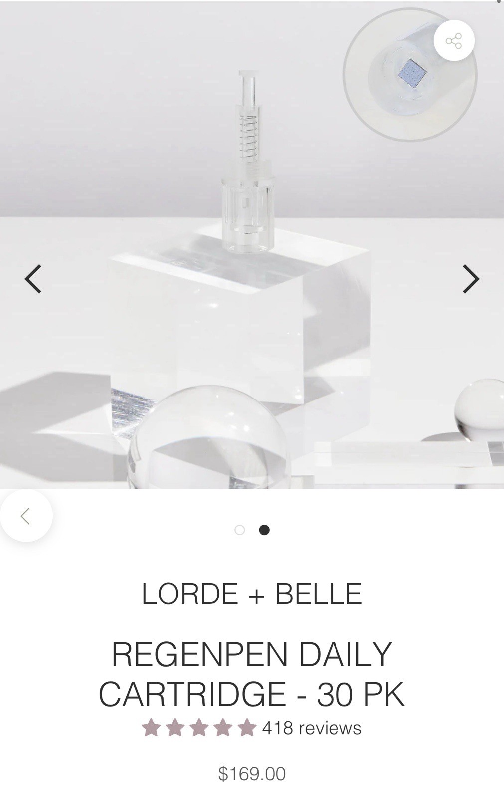 LORDE + BELLE THE VIRAL REGENPEN LOT- 1 Pen & Two 30 Pack Daily Cartridge Bundle