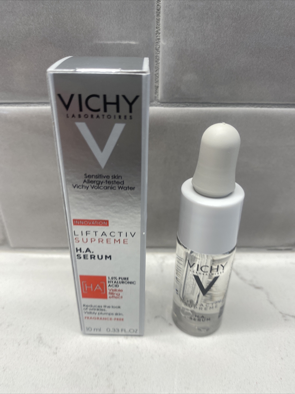 Vichy Liftactiv Supreme Hyaluronic Acid Serum 0.33 oz 10 ml HA Wrinkle Corrector