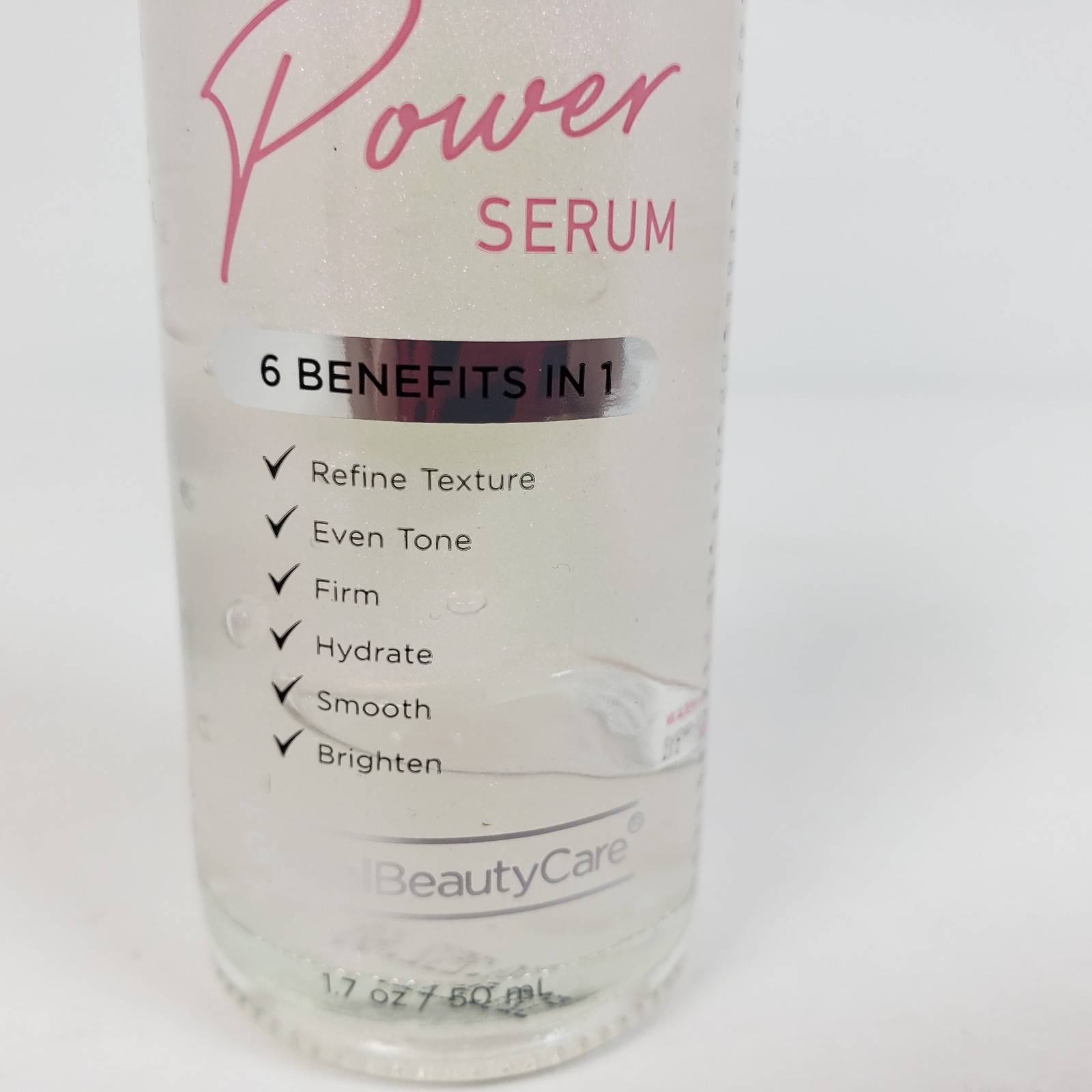 Global Beauty Care Power Face Serum 6 Benefits In One 1.7 oz Dropper Bottle
