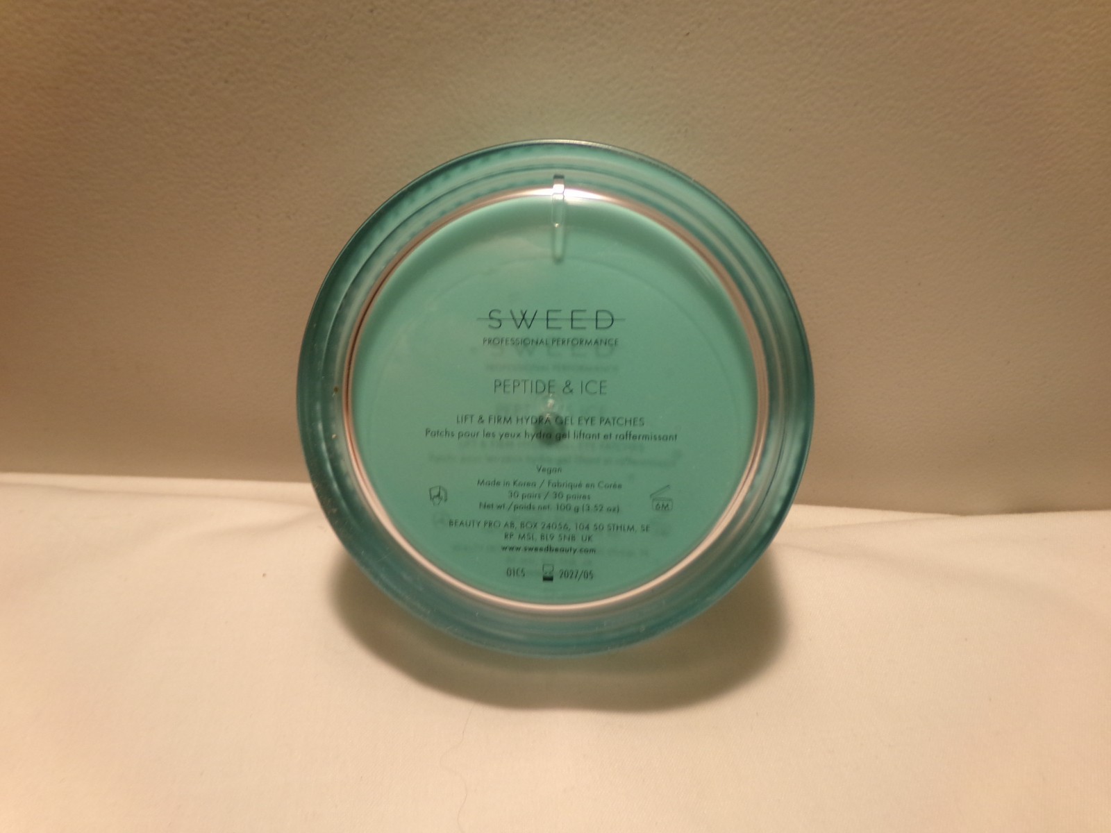 Sweed Peptide & Ice Hydra Gel Eye Patches 30 pair