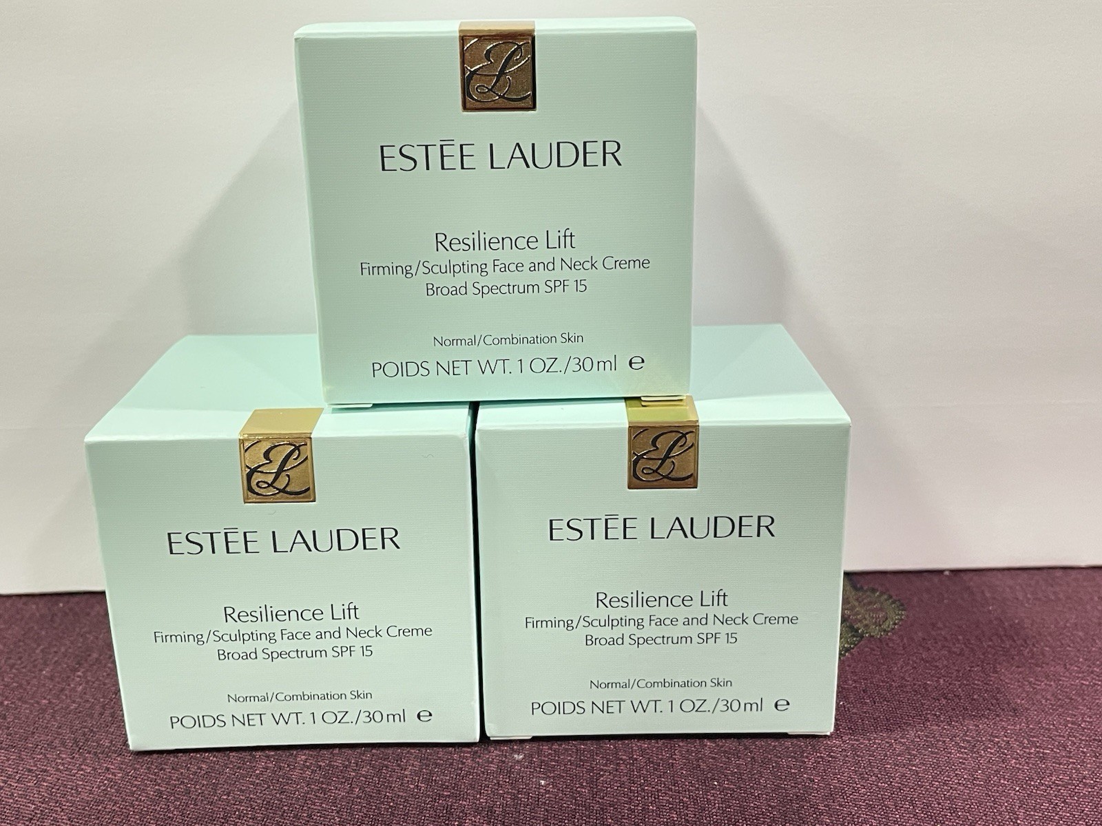 3 Estee Lauder Resilience Lift Firming Sculpting Face /Neck Cream 1oz/30ml NEW
