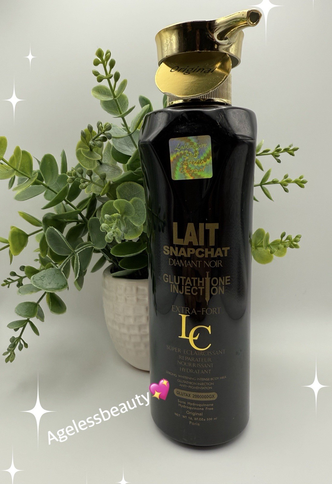 Lait Snaptchat Black Diamond Lotion 500ml Anti-aging Whitenizer Body Lotion