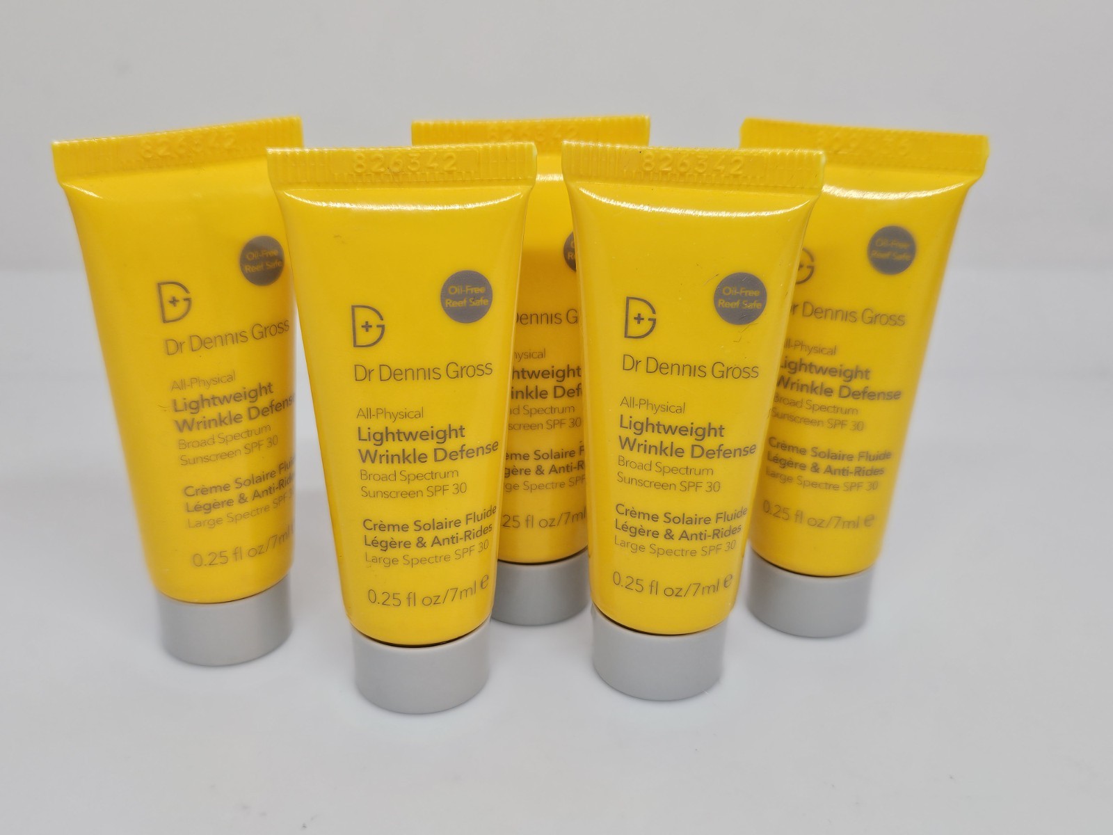 Dr Dennis Gross SPF 30 Lightweight Wrinkle Defense 0.25oz (LOT OF 5) READ