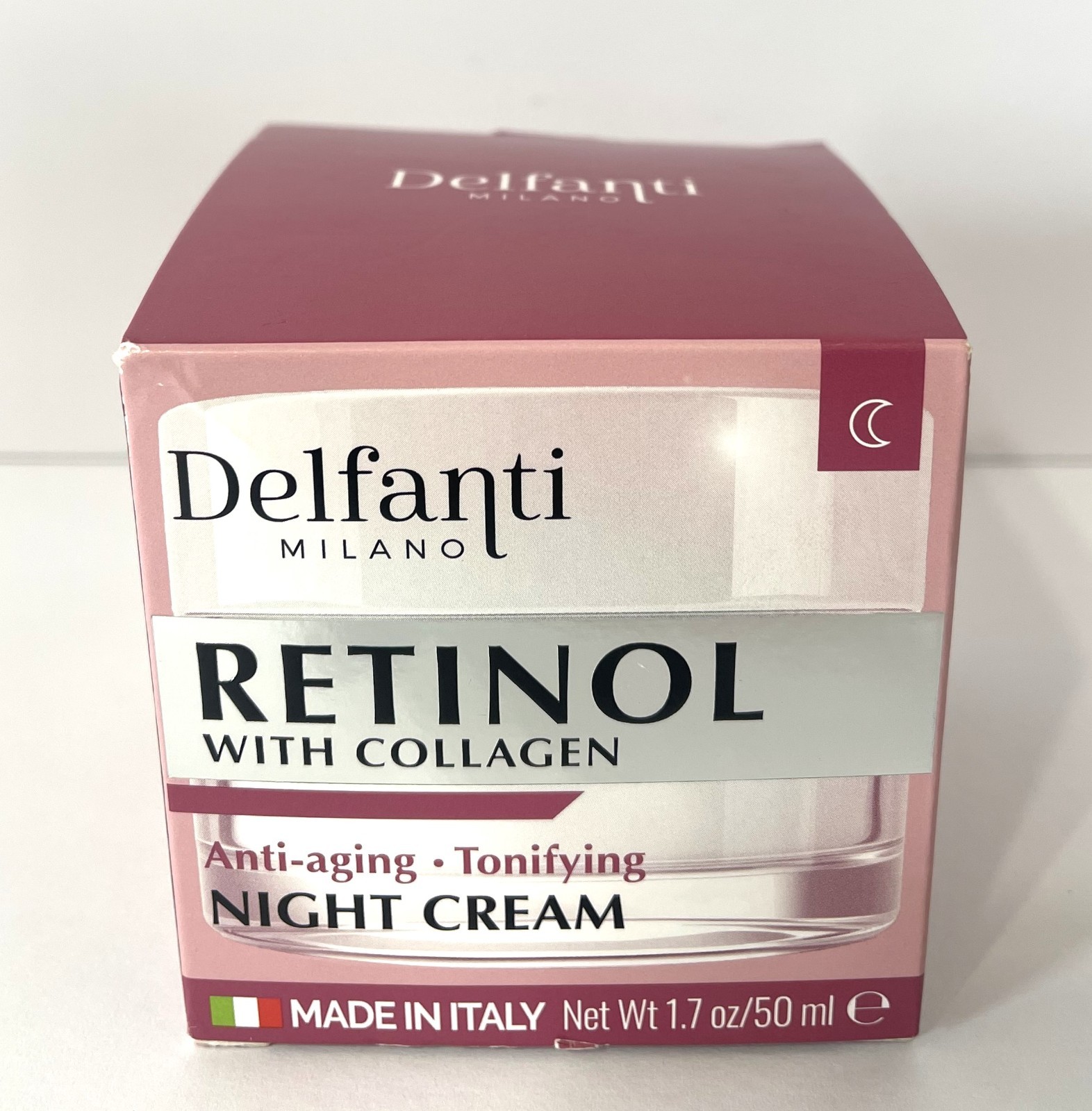 RETINOL WITH COLLAGEN, ANTI AGING-TONIFYING, NIGHT CREAM, ITALY. FREE SHIPPING