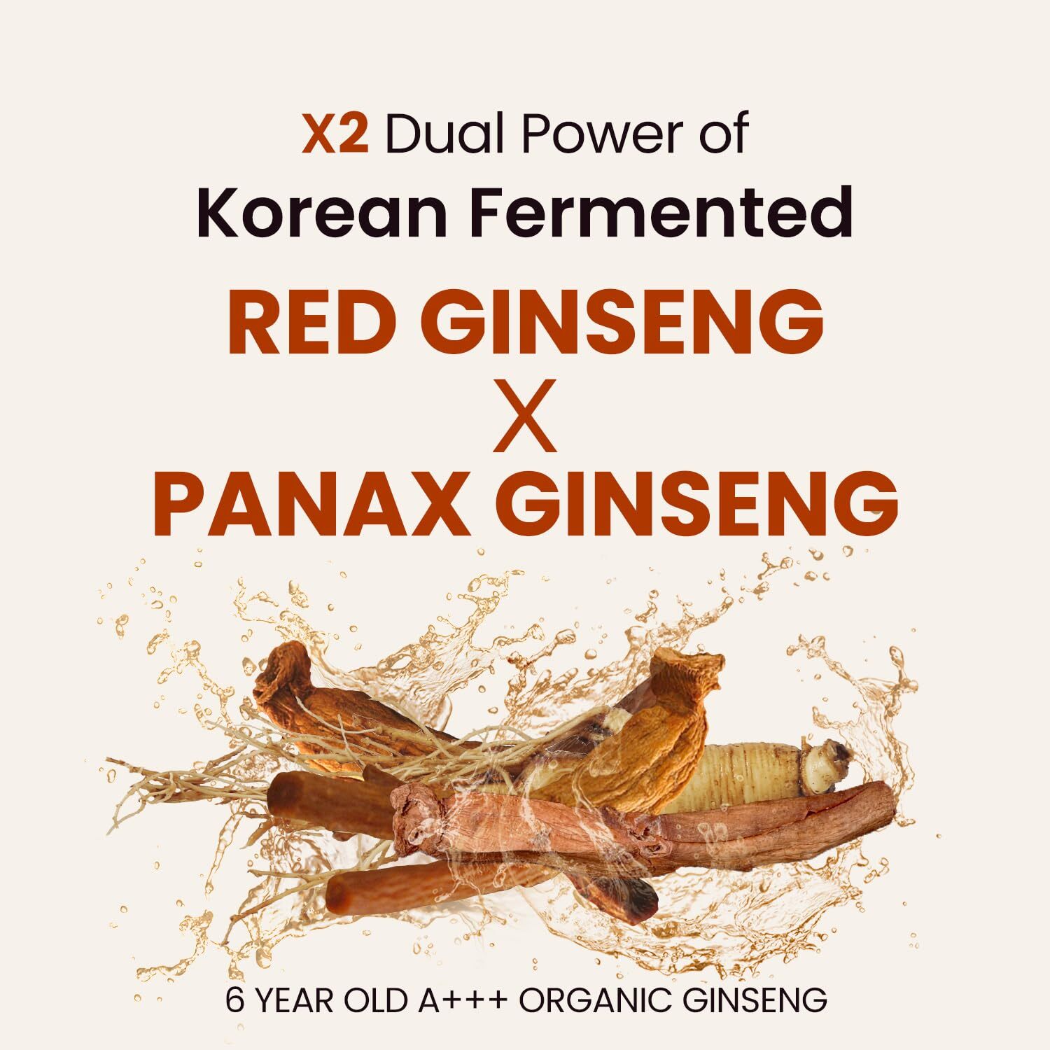 Korean Ginseng Serum with Mushrooms Anti Aging Firming Wrinkle Care 50ml