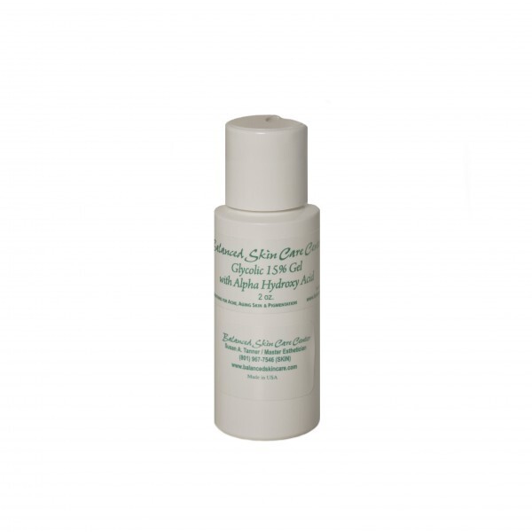 Glycolic 15% with Salicylic 2% Alpha Hydroxy Acid and Beta Hydroxy Acid Gel 2oz