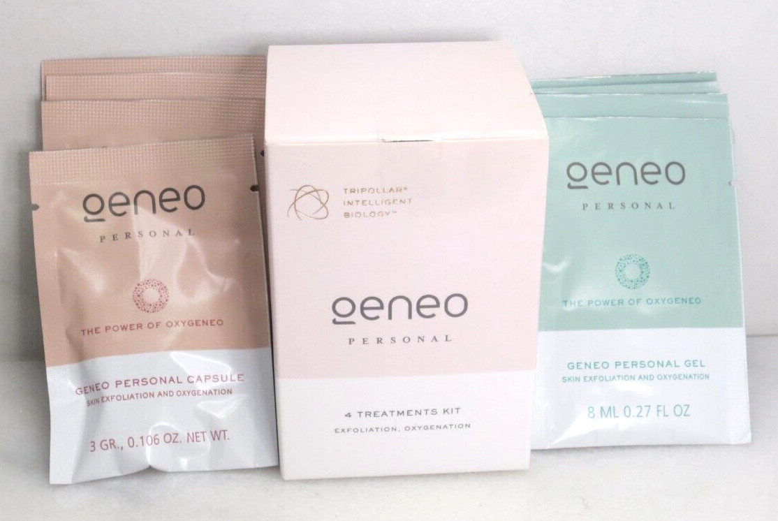 GENEO PERSONAL 4 TREATMENTS KIT EXFOLIATION, OXYGENATION – 8 SACHETS BOXED