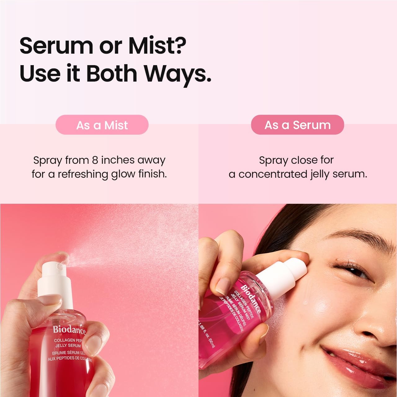 BIODANCE Collagen Peptides Jelly Serum Mist, Hydrating Face Mist, Plumping, Anti