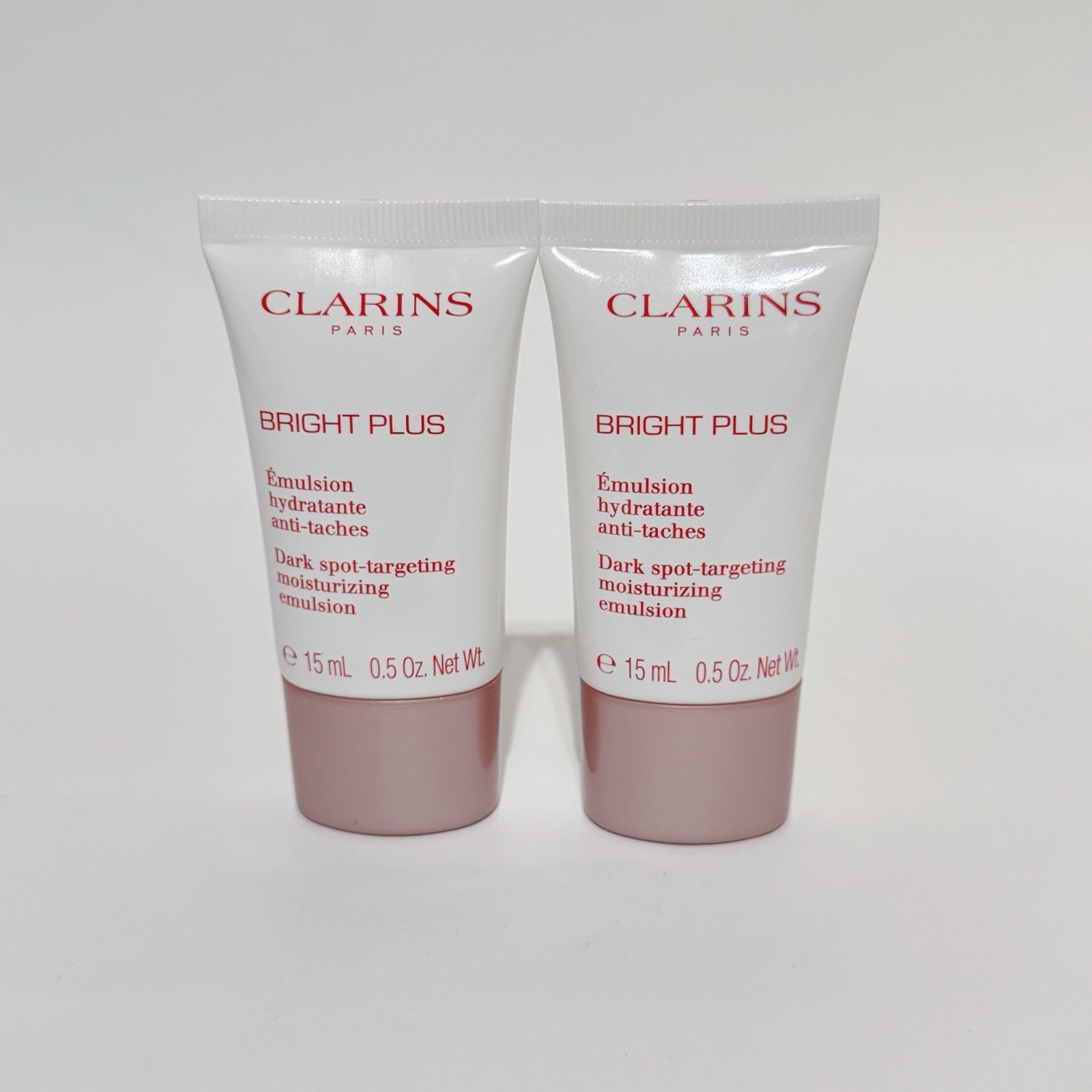 2 X Clarins Bright Plus Dark Spot Targeting Moisturizing Emulsion 0.5 Oz/15ml