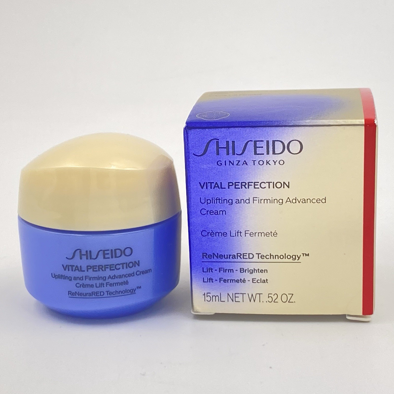Shiseido Vital Perfection Uplifting & Firming Advanced Cream 0.52oz/15ml Travel