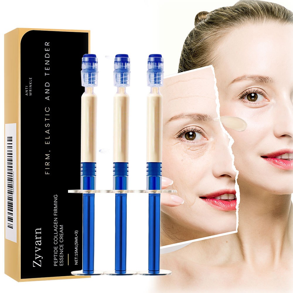 12PCS Polypeptide Collagen Elastic Essence Cream Anti-Wrinkle Micro-Molecular