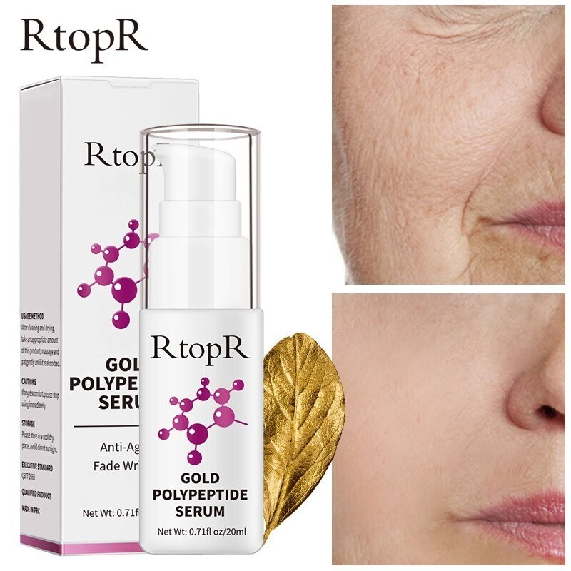 RtopR Gold Polypeptide Serum Repair Face Skin Anti-Aging Skin Care Fade Wrinkles