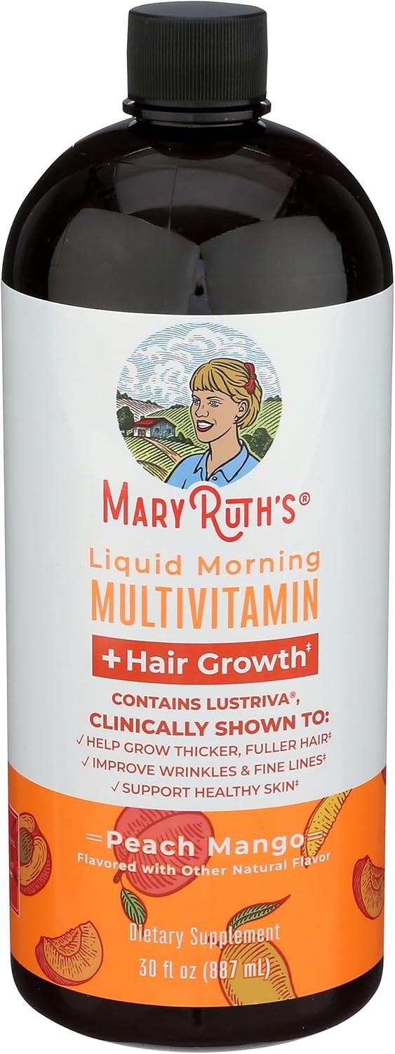 MARYRUTH’S Liquid Multivitamin+Hair Growth|Clinically Tested for Thicker 10000mc