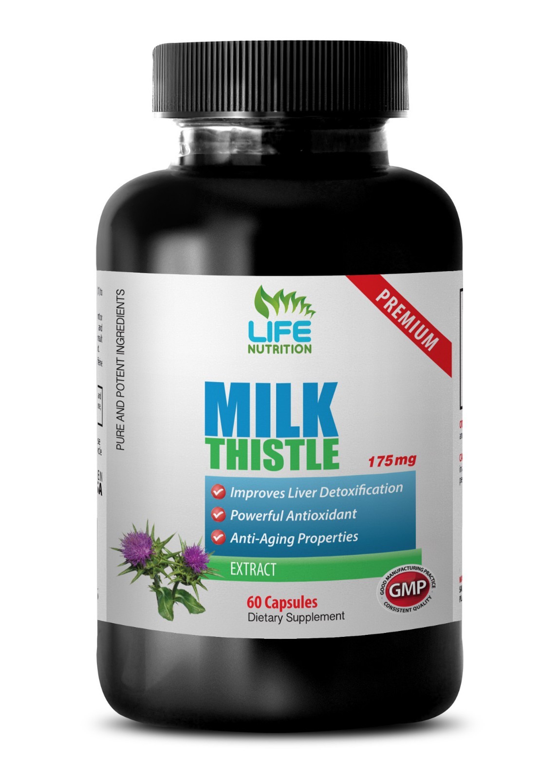natural liver detox – Milk Thistle Extract 175mg 1B – dietary supplement