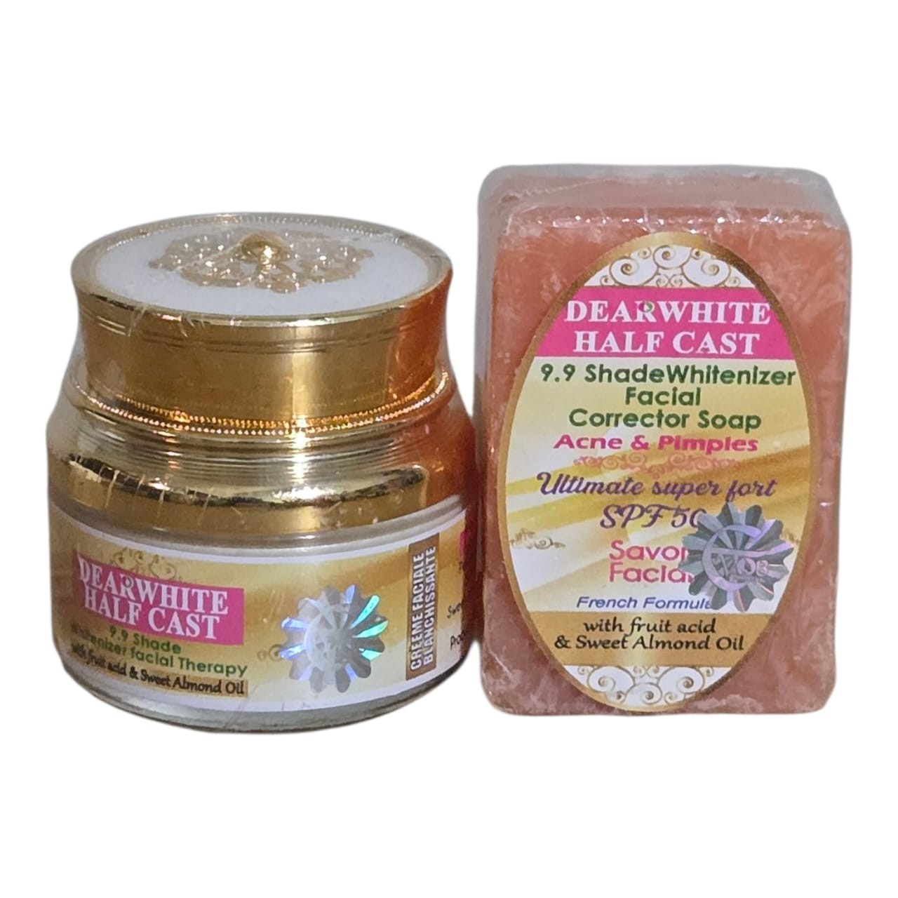 Dearwhite 9.9 Shade Whitenizer Face Corrector Soap & Face Cream 50g Small Jar X1