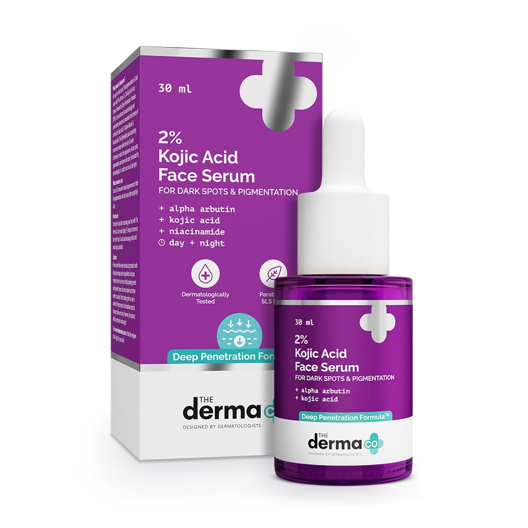 The Derma Co. 2% Kojic Acid Face Serum with Alpha Arbutin, Niacinamide 30ml