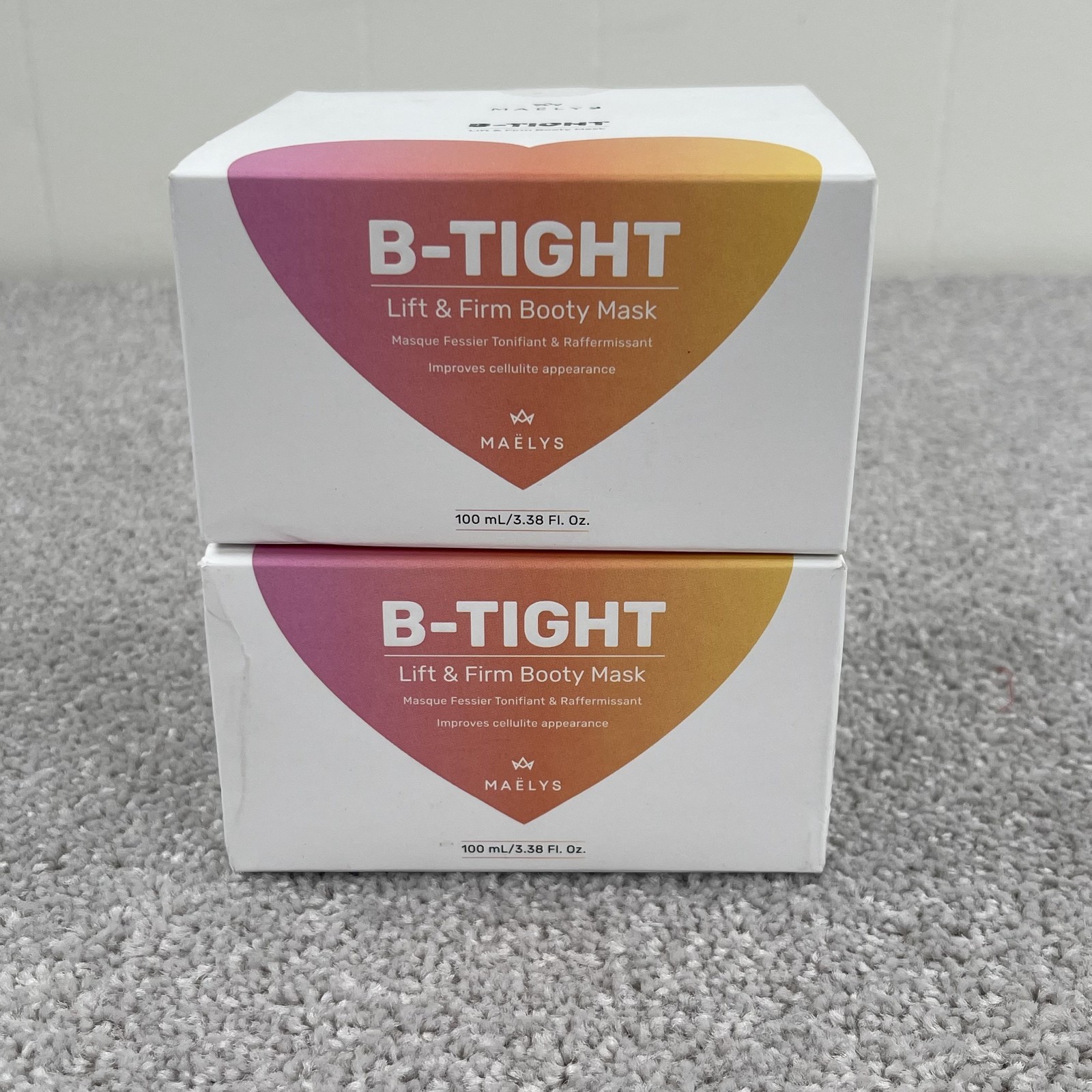 Maelys B Tight Life and Firm Booty Mask Set 2 Boxes 3.38 fl oz