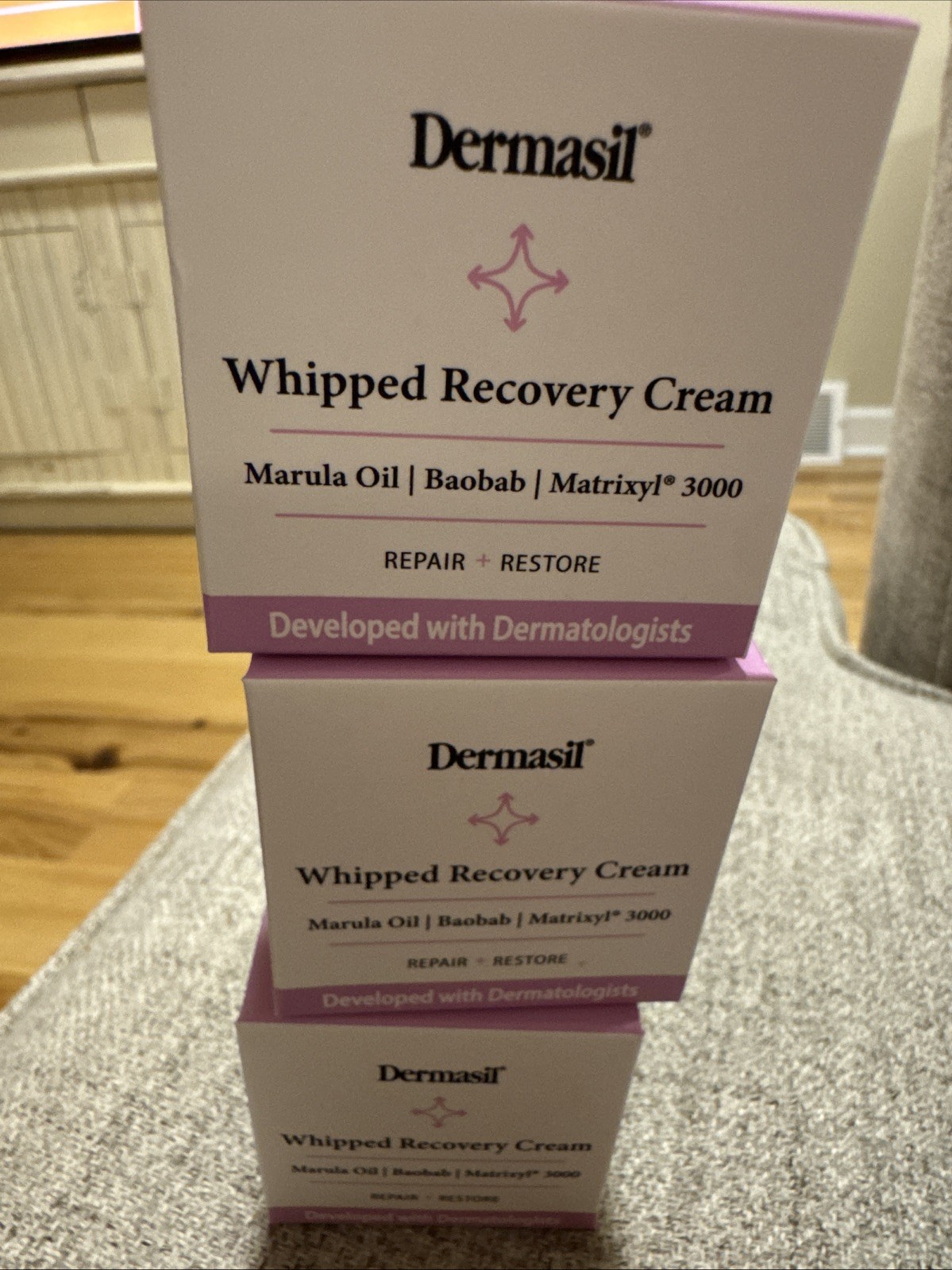 🔥lot Of 3 X Dermasil Whipped Recovery Cream Marula Oil Baobab Matrixyl 3000