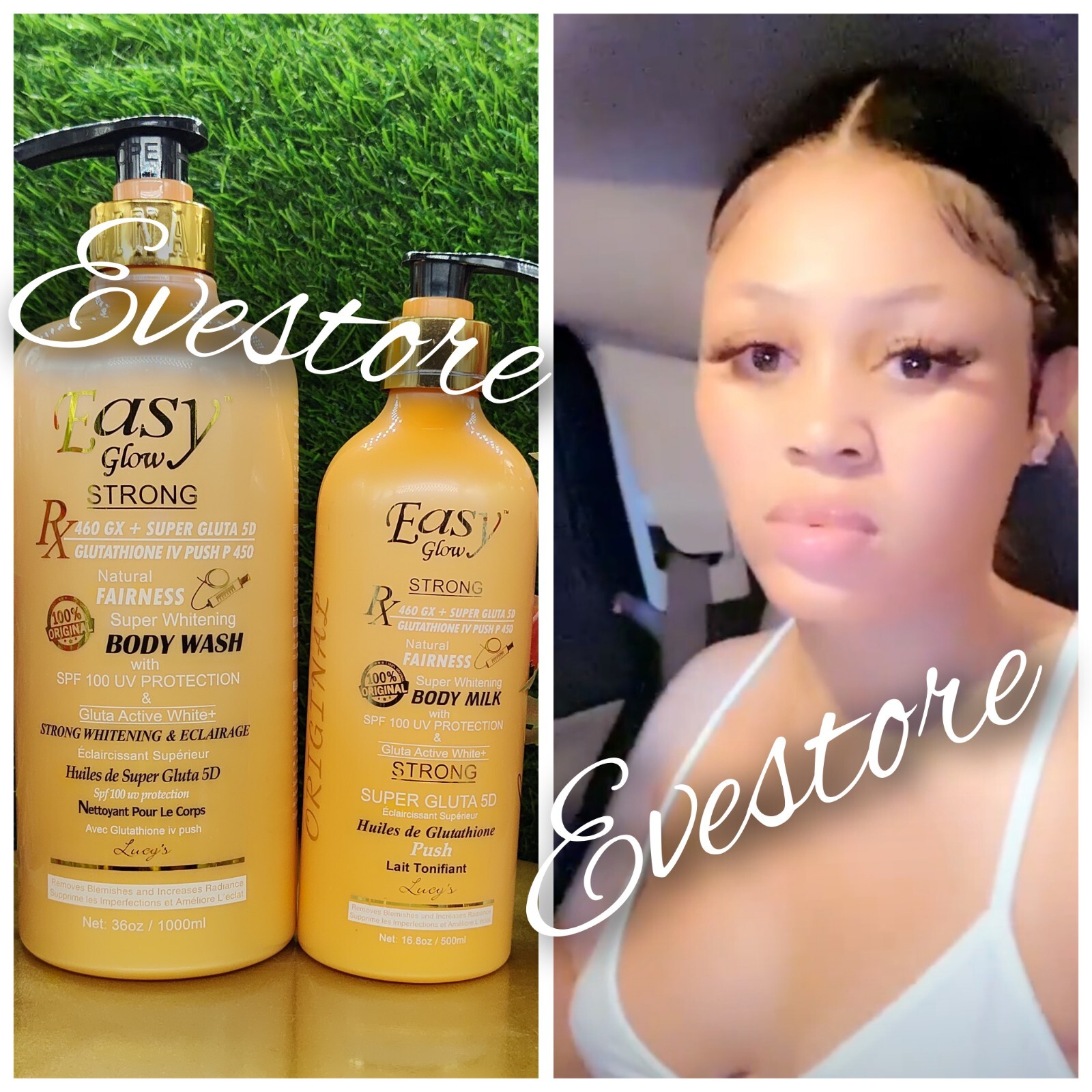 Easy Glow Natural Fairness Active White Body Lotion X 1 + Shower Gel 3in1