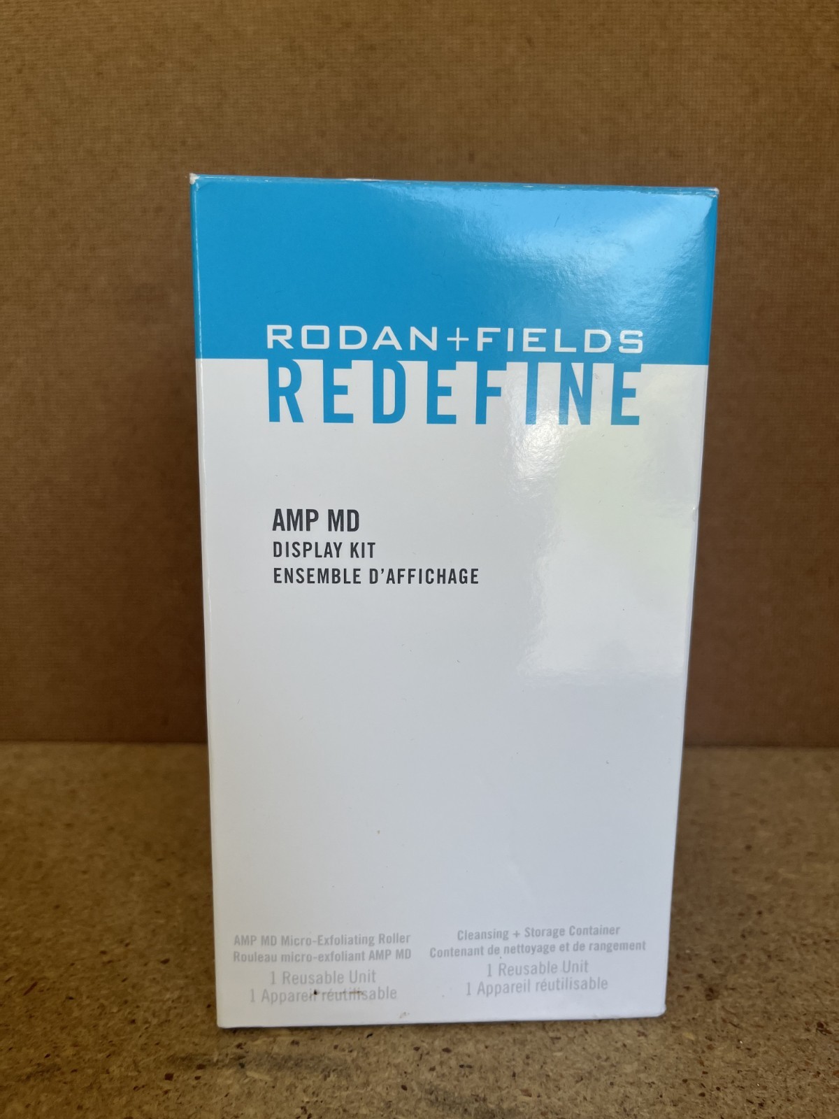 Rodan Fields Redefine AMP MD DISPLAY KIT Micro Exfoliating Roller Container C69